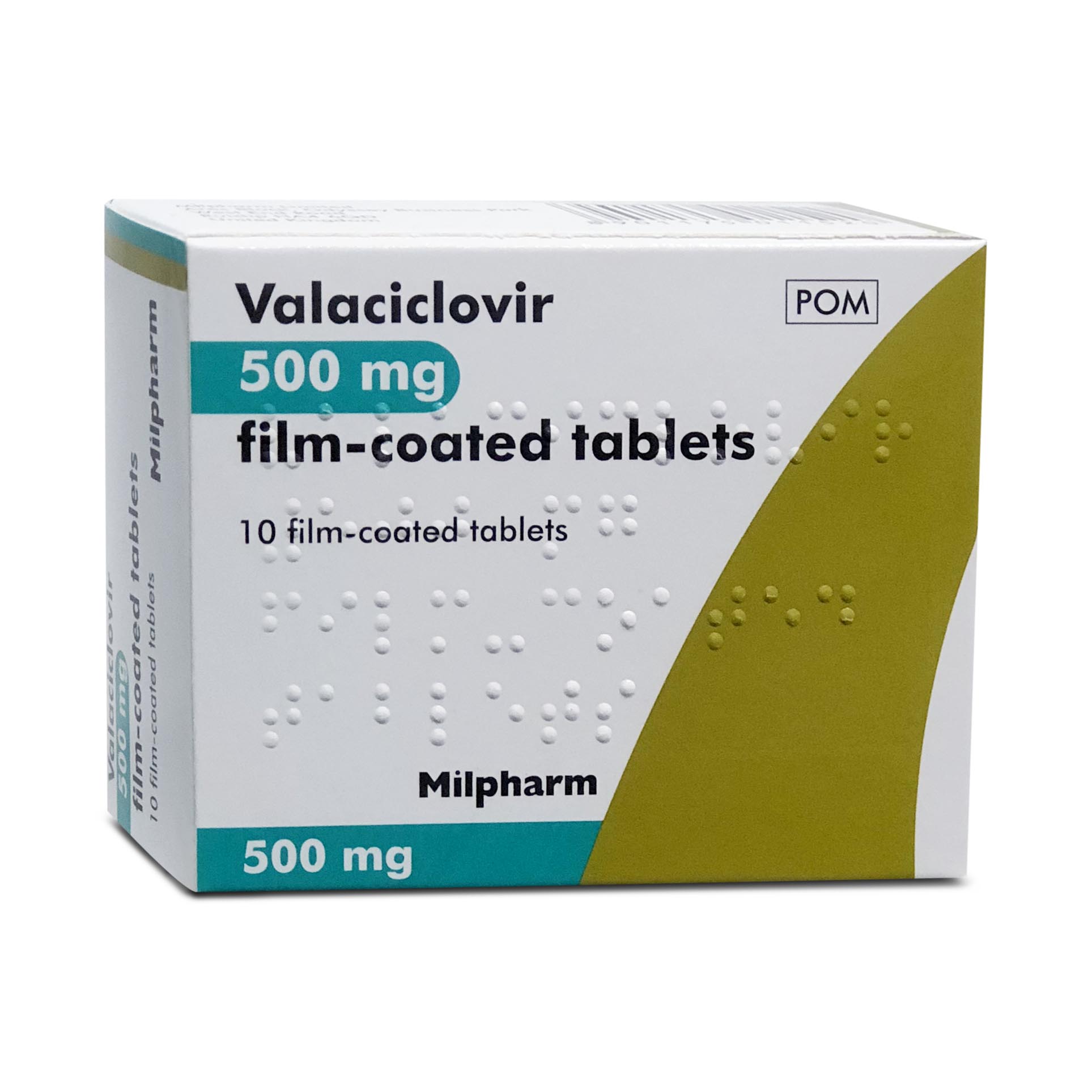 Valaciclovir 500mg 10 tablets(generic Valtrex) Milpharm